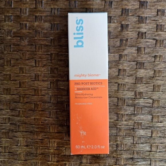 Bliss Vegan Moisturizer Ultra Hydrating Mighty Biome Pre/Post Biotics Barrier - Picture 1 of 3